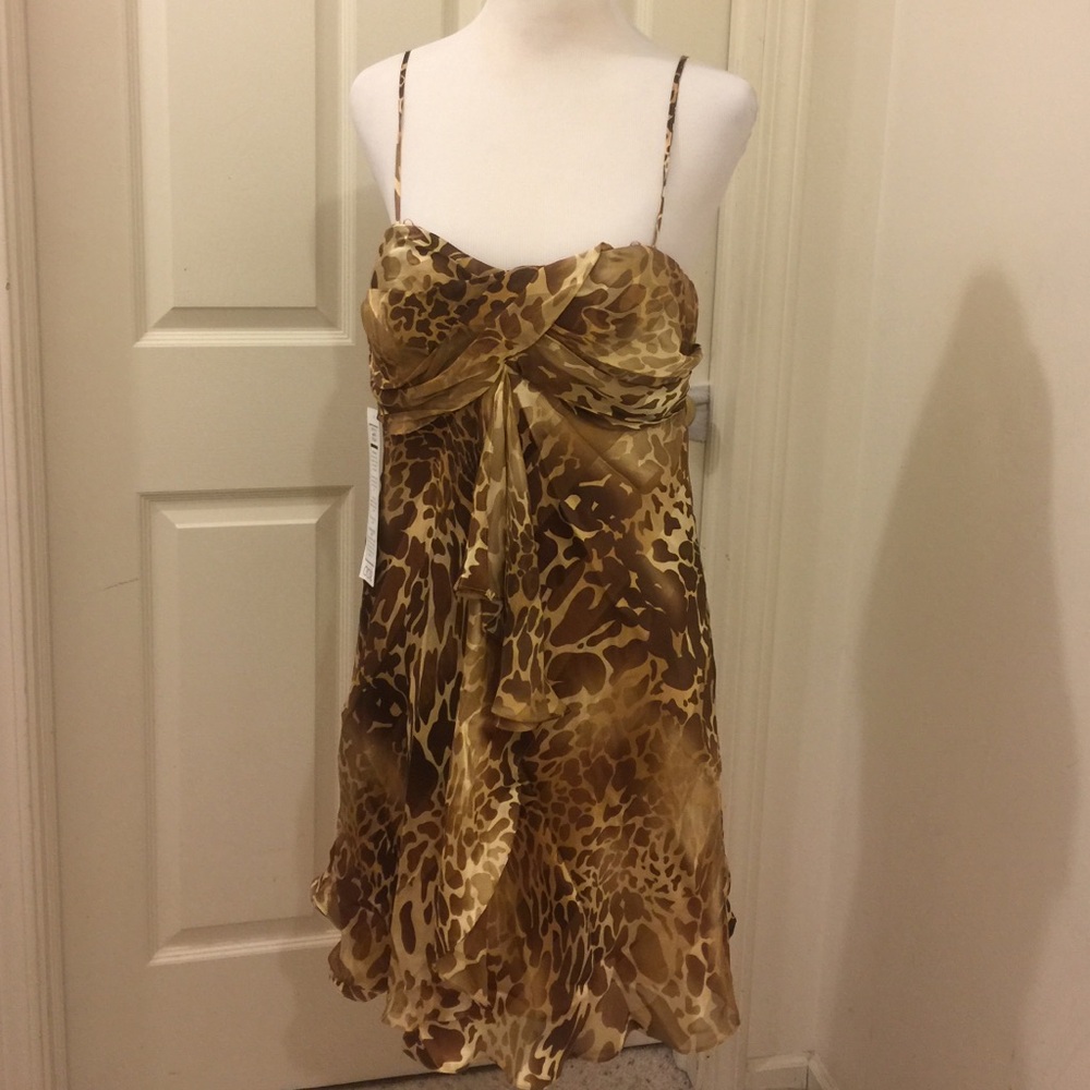 Cache NWT leopard dress